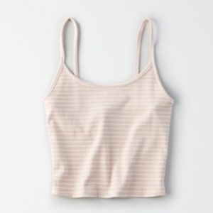 striped American eagle crop tank top